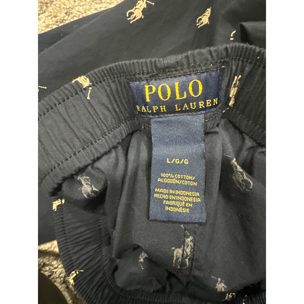 Polo Ralph Lauren Blue Pajamas With Logo Pattern Men’s Size L - Picture 4 of 11